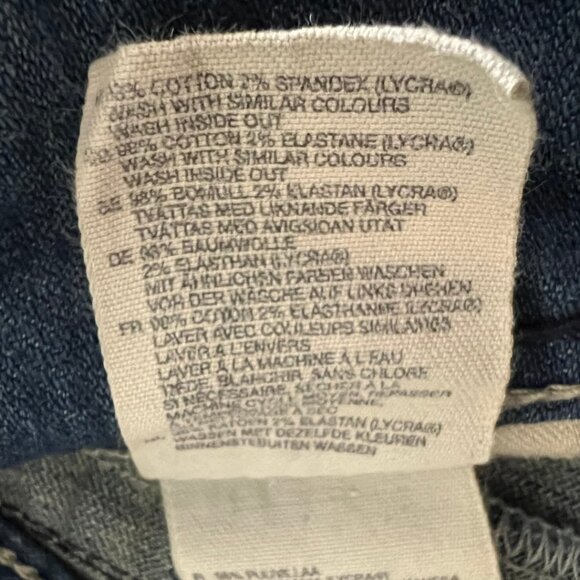 H&M Low Rise Flary Dark Wash Denim Jeans - Picture 8 of 8